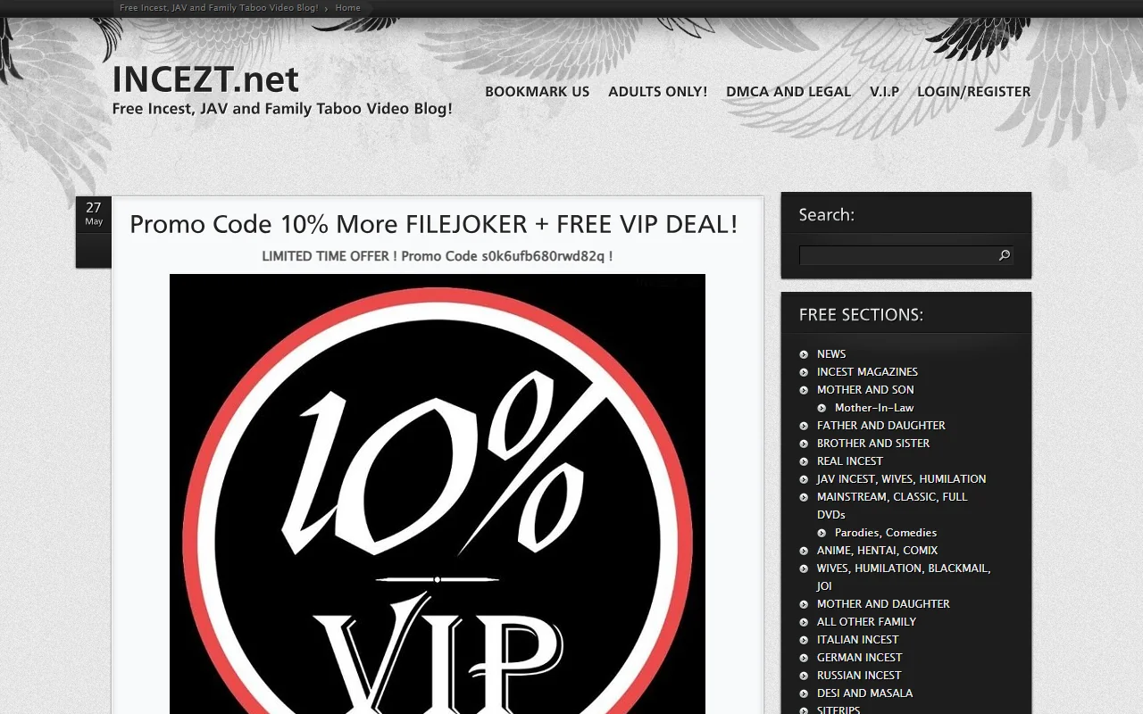 Screenshot: Incezt Screenshot of Incezt